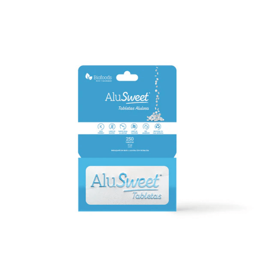 Alusweet tabletas de alulosa 250 tabletas 15 g