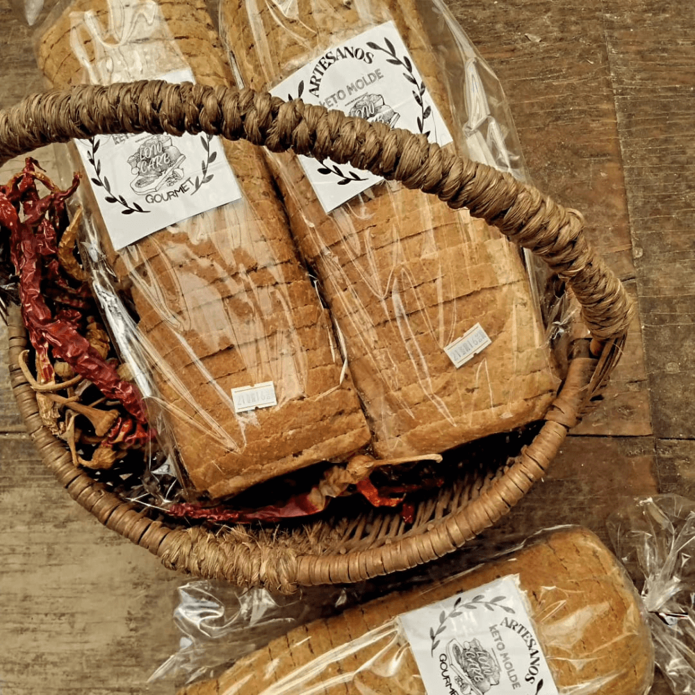 Pan keto de molde sin gluten