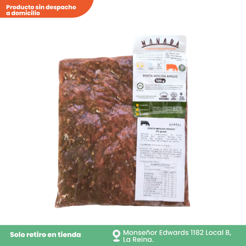 Posta molida angus 500 g