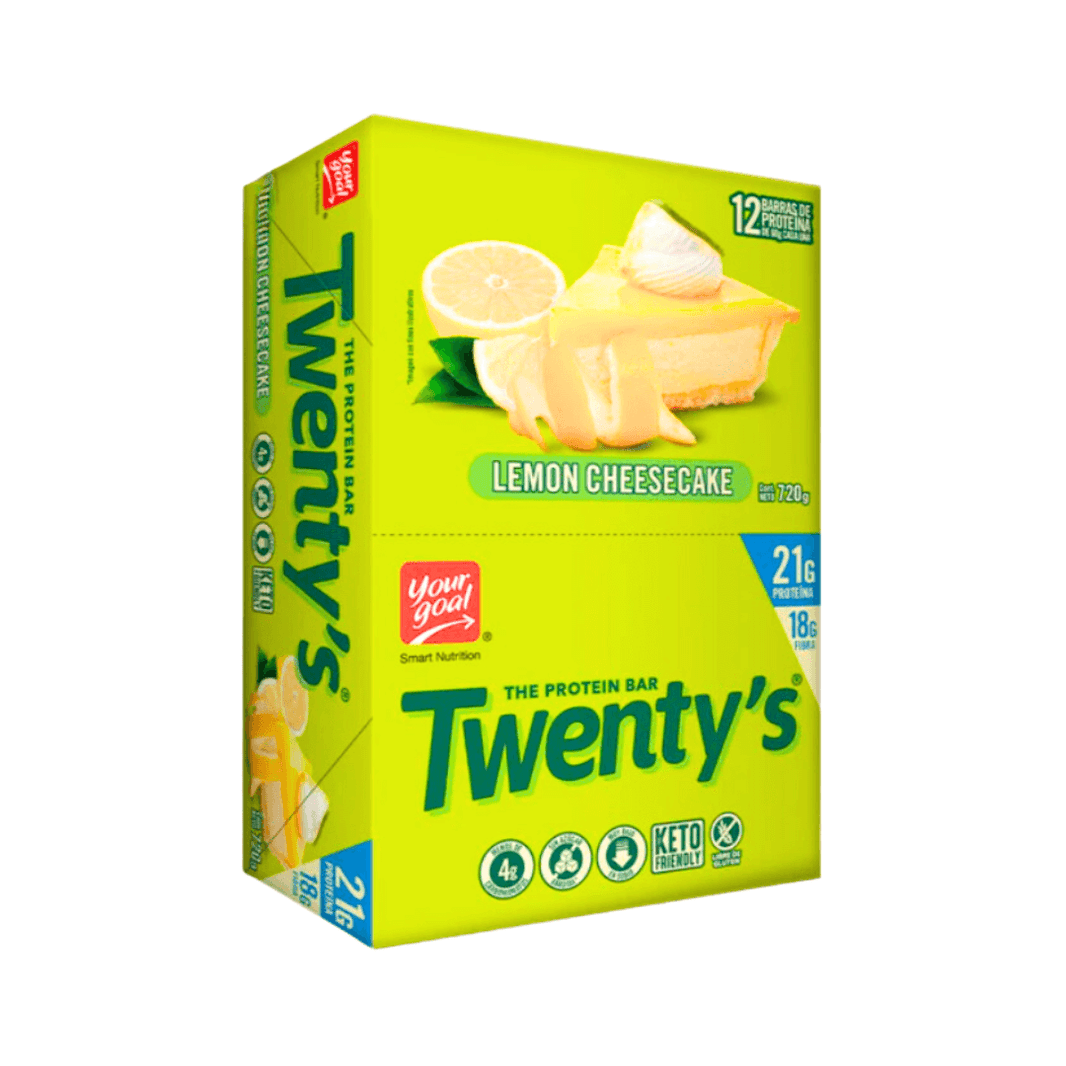 Caja de barras de proteína Twenty's cheesecake de limón 12 uds 60 g