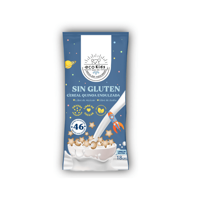 Cereal sin gluten quinoa endulzada 18 g