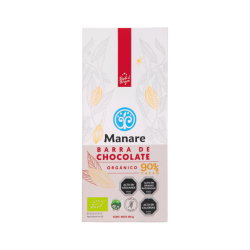 Chocolate 90% cacao orgánico 100 g