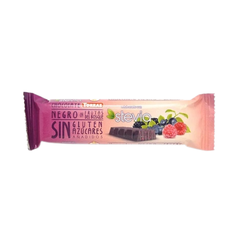 Chocolate con frutos del bosque sin gluten 35 g