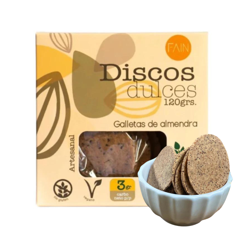 Discos dulces de almendra 120 g