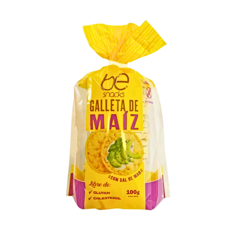 Galleta de maiz con sal de mar 100 g