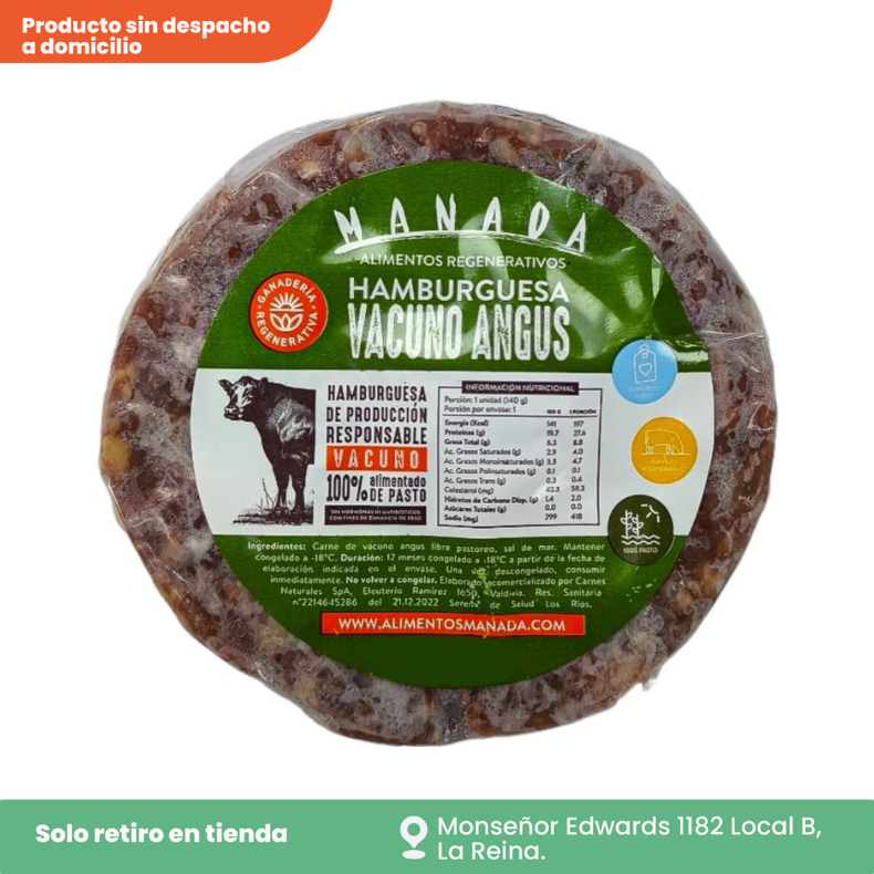 Hamburguesa de vacuno individual 120 g