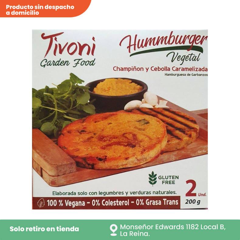 Hamburguesa de garbanzos y tomate y albahaca 200 g