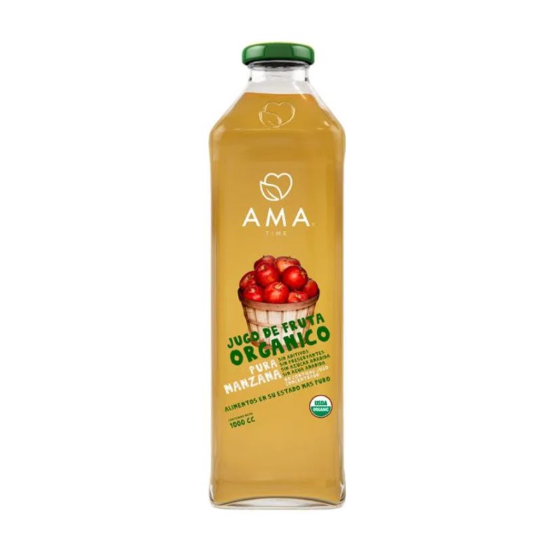 Jugo de fruta orgánico manzana 1 L