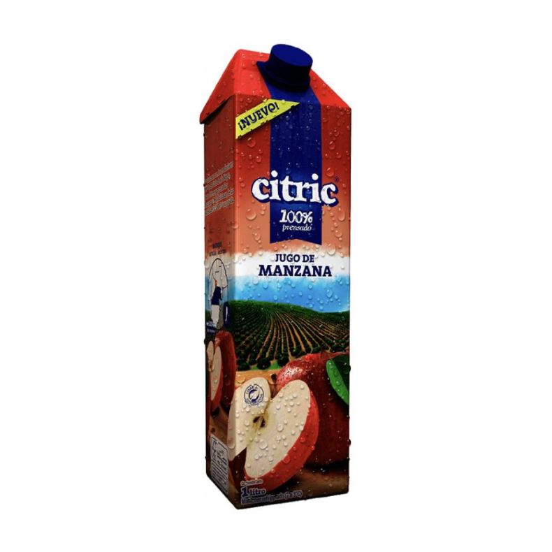 Jugo prensado de manzana 1 L