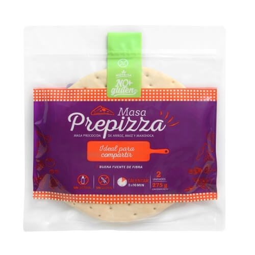 Masa prepizza sin gluten 2 unidades