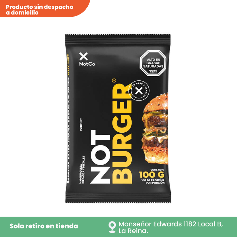 Hamburguesa vegetal Not Burger 95 g