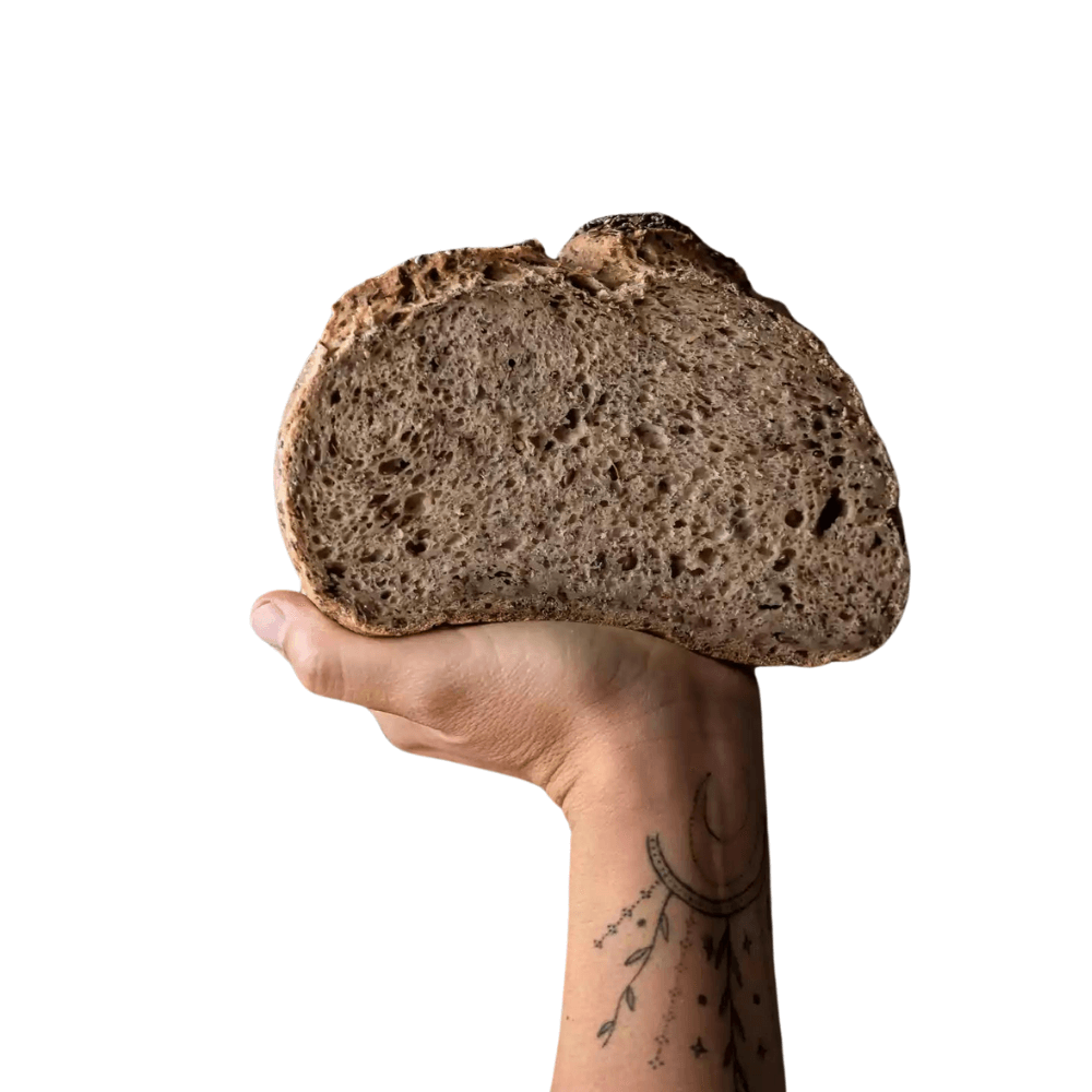 Pan de trigo sarraceno de masa madre sin gluten