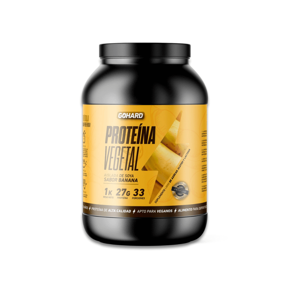 Proteína vegetal aislada de soya sabor banana 1 kg