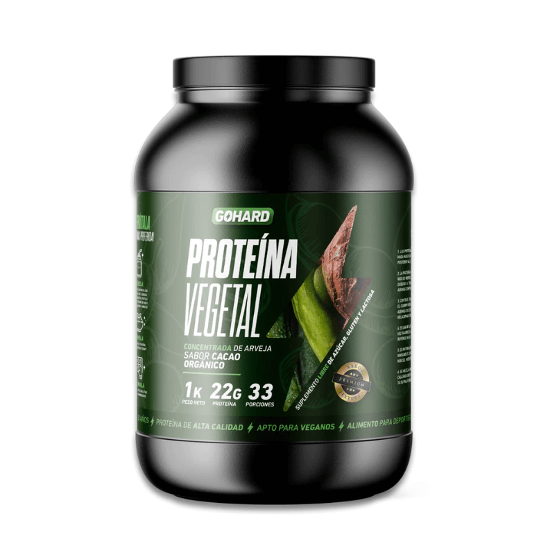 Proteína vegetal concentrada de arveja sabor cacao orgánico 1 kg