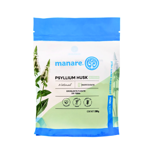 Psyllium husk natural en polvo 200 g