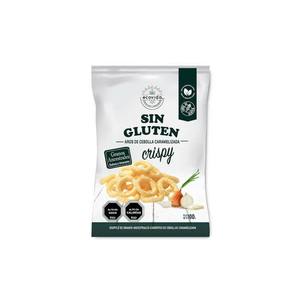 Snack aros de cebolla caramelizada sin gluten 100