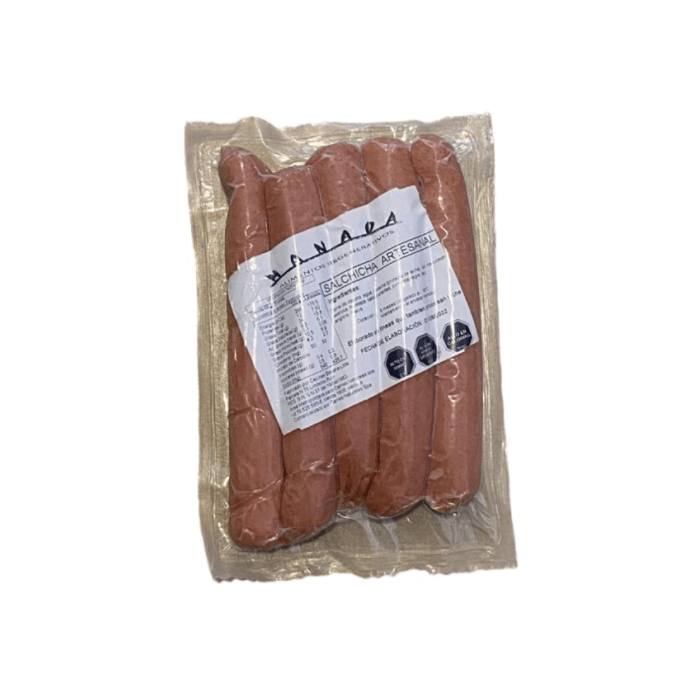 Salchicha artesanal de vacuno 320 g de libre pastoreo