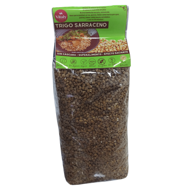 Trigo sarraceno siberiano sin cáscara en grano 1 kg (Alforfón)