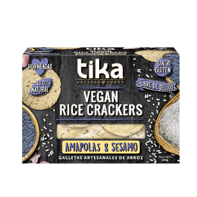 Galletas veganas amapola y sésamo 100 g