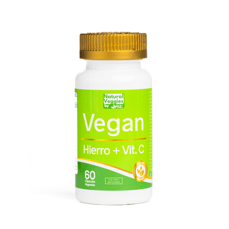 Vegan hierro + vitamina C 60 capsulas