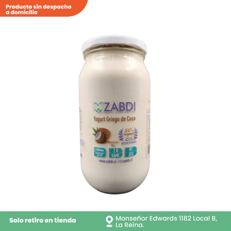 Yogurt griego de coco 1 kg