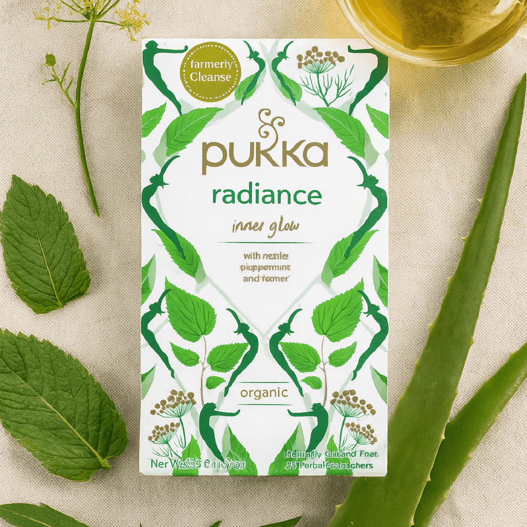 Té orgánico Pukka radiance menta hinojo, ortiga  20 sachets