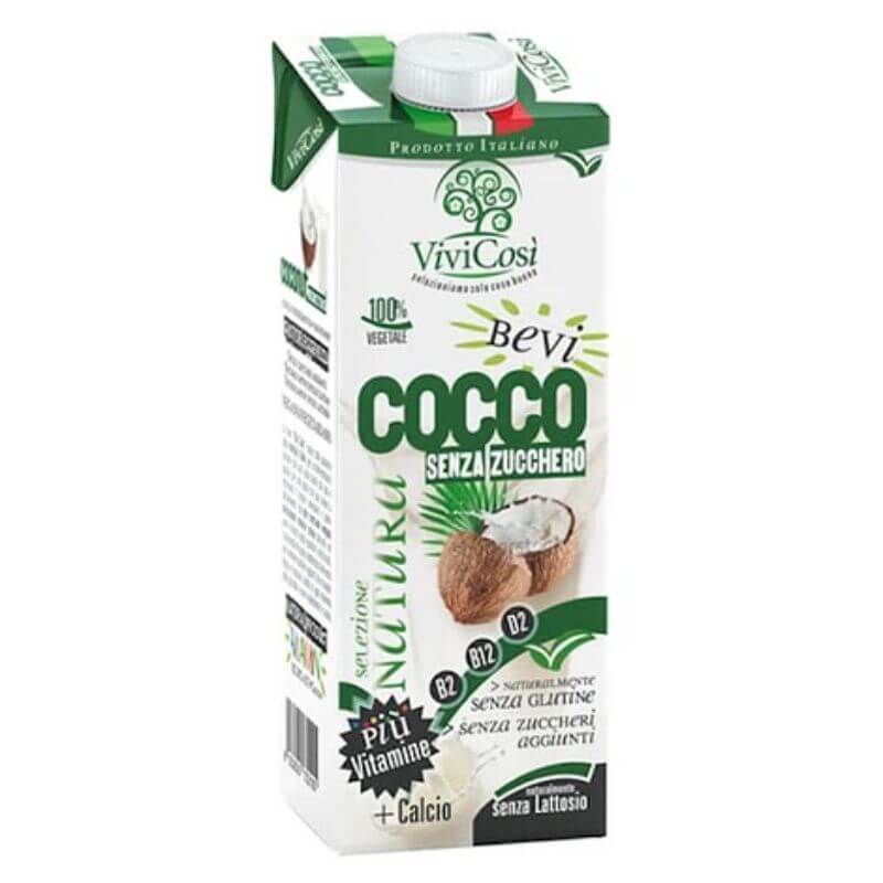 Alimento líquido de coco sin azúcar 1 L