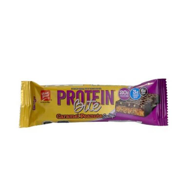 Barra de proteína Protein Bite caramel peanuts 55 g
