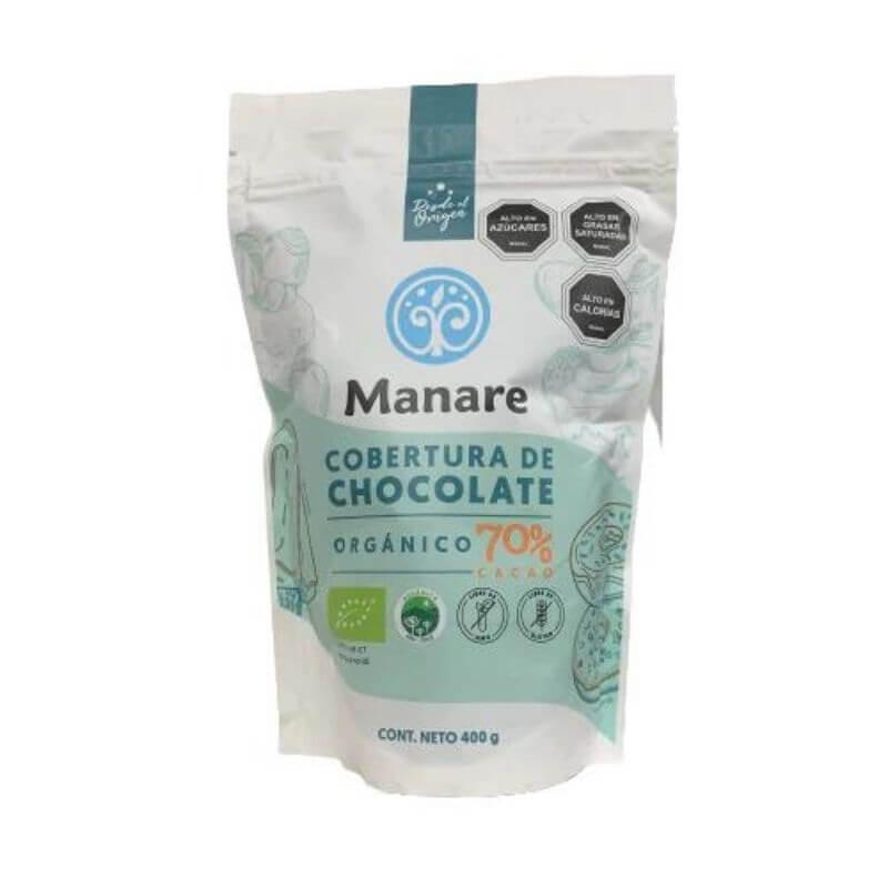 COBERTURA DE CHOCOLATE 70 % CACAO 400 GR MANARE