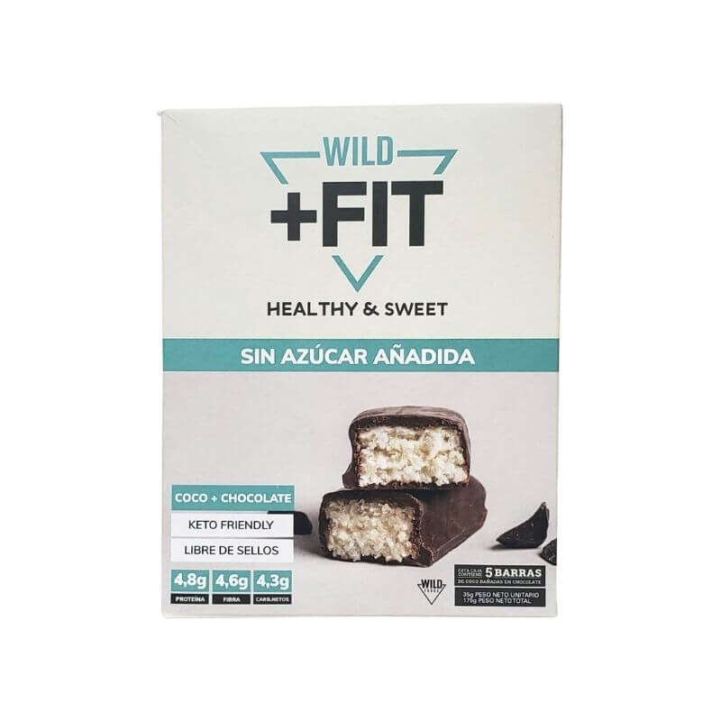 Caja de barras de proteína Wild Fit coco chocolate 5 uds 35 g